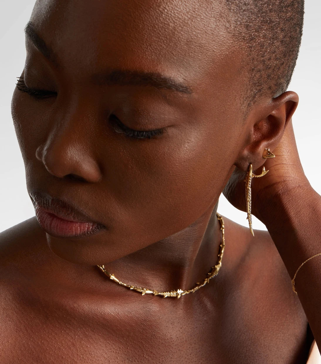 Yvonne Léon - Marlin Gm 9kt gold single earring with diamonds