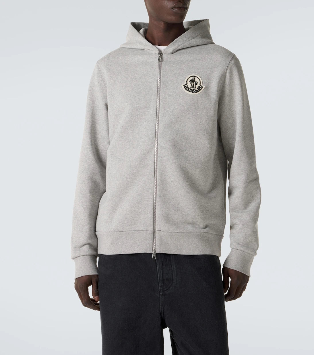 Moncler - Logo cotton zip-up hoodie