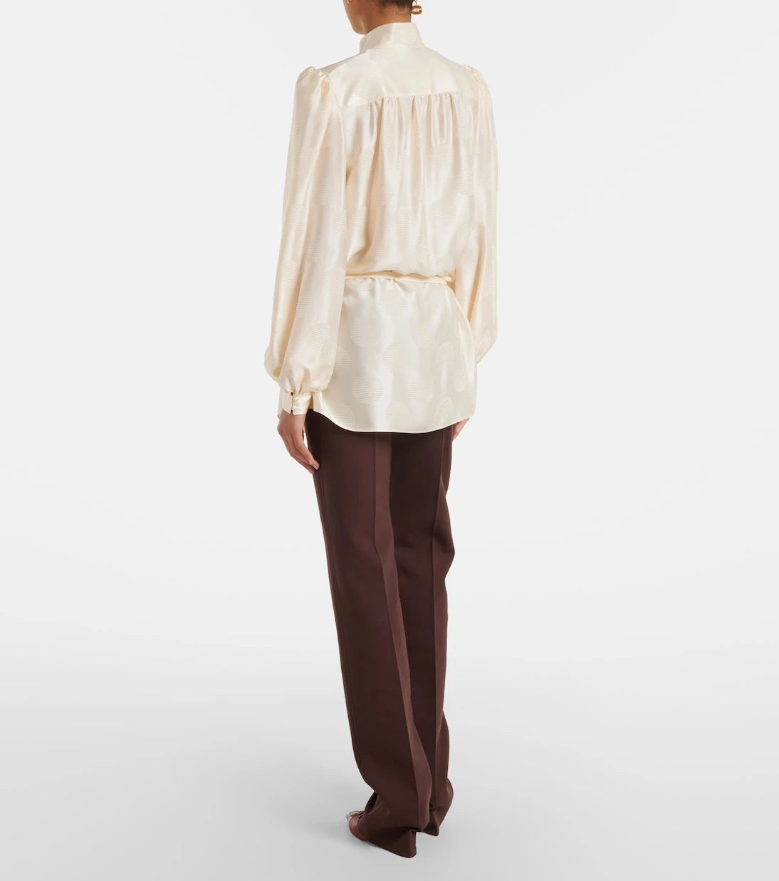 Valentino - VGold wool-blend straight pants
