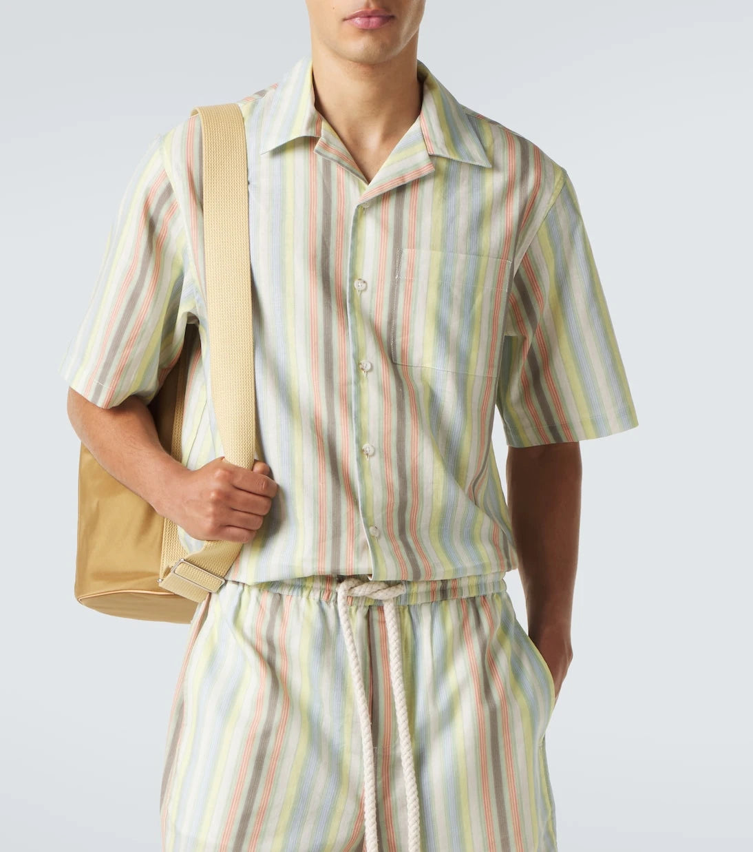 Commas - Striped linen shirt