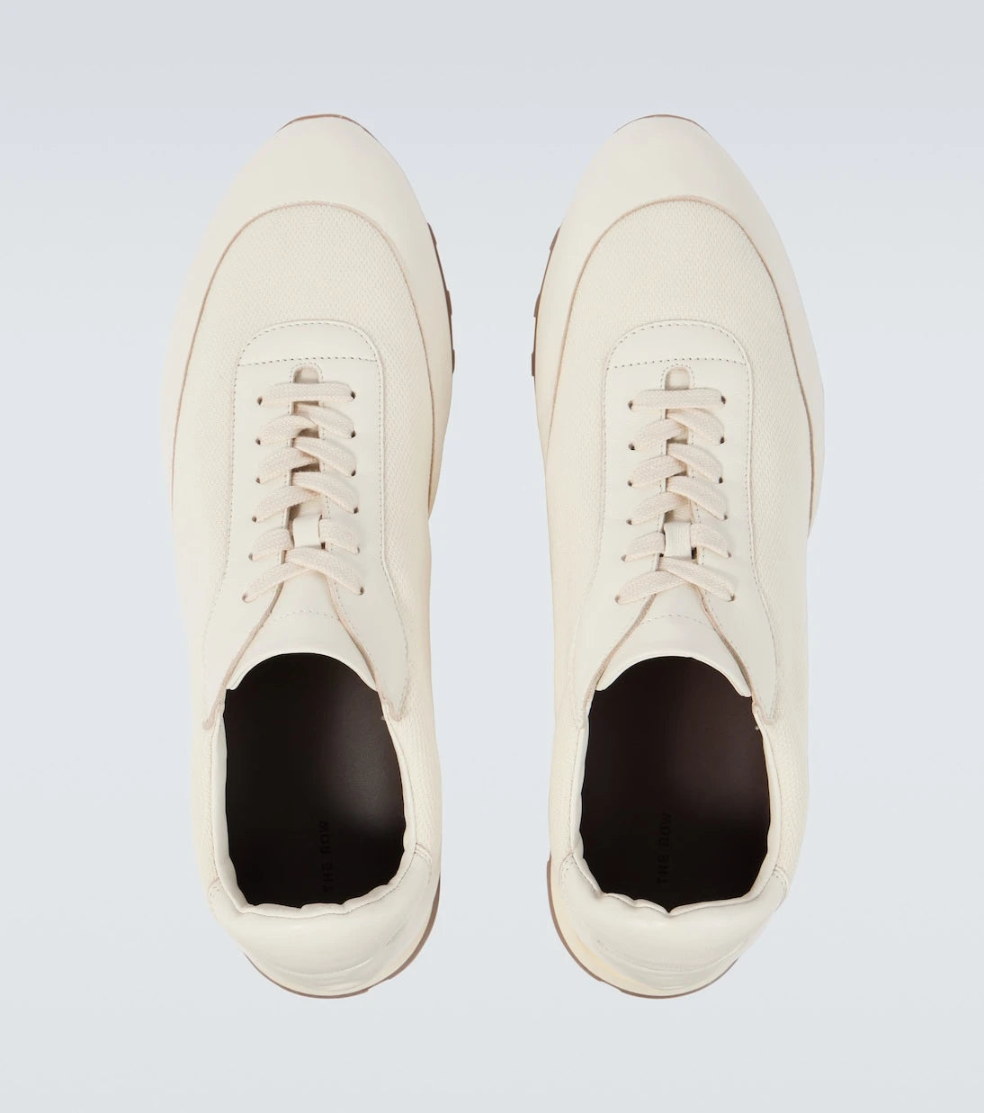 The Row - Owen leather-trimmed sneakers