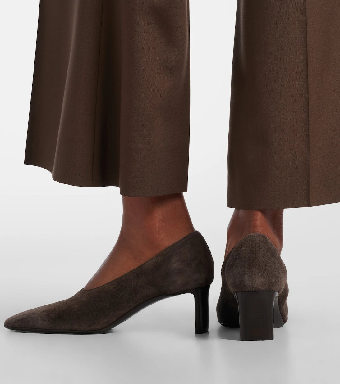 Khaite - Cecilia suede pumps