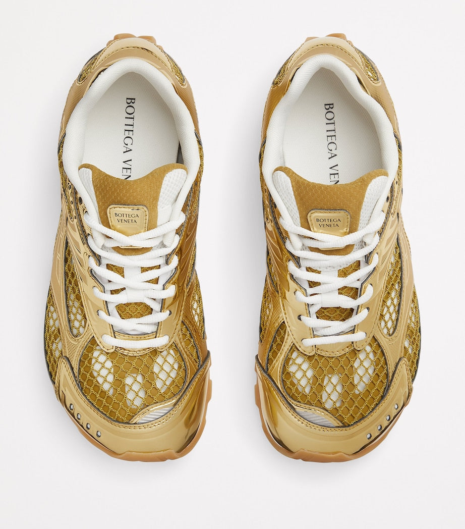 Bottega Veneta Yellow Low-Top Orbit Sneakers