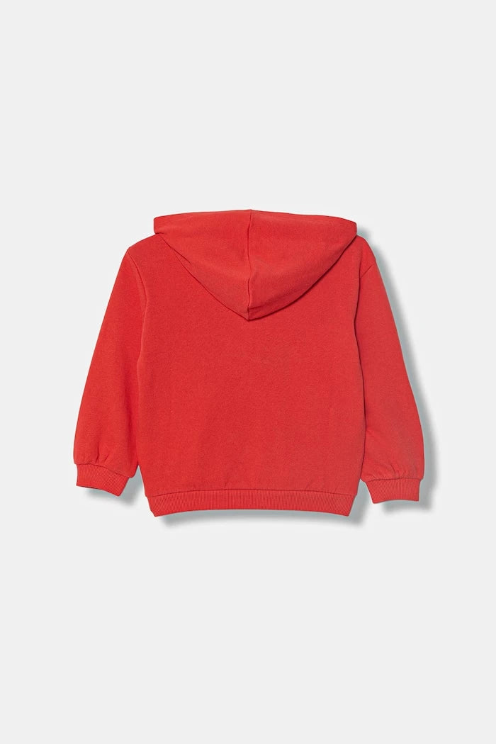 United Colors of Benetton çocuklar için pamuklu kapüşonlu sweatshirt