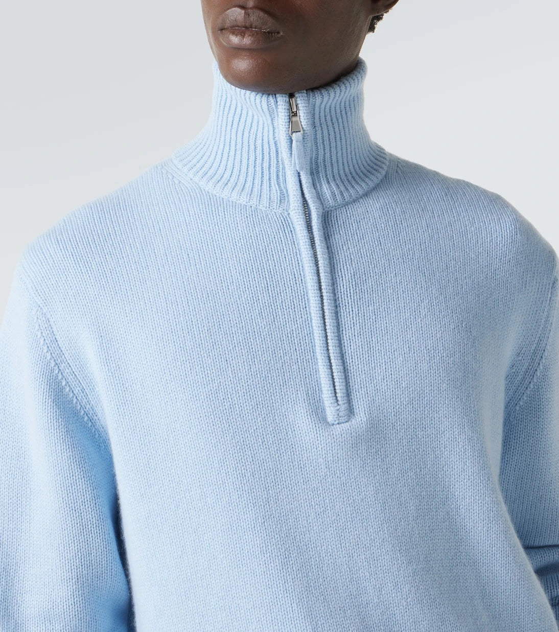 Allude - Cashmere half-zip sweater
