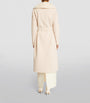Yves Salomon Beige Cashmere-Wool Fox Fur-Trim Coat