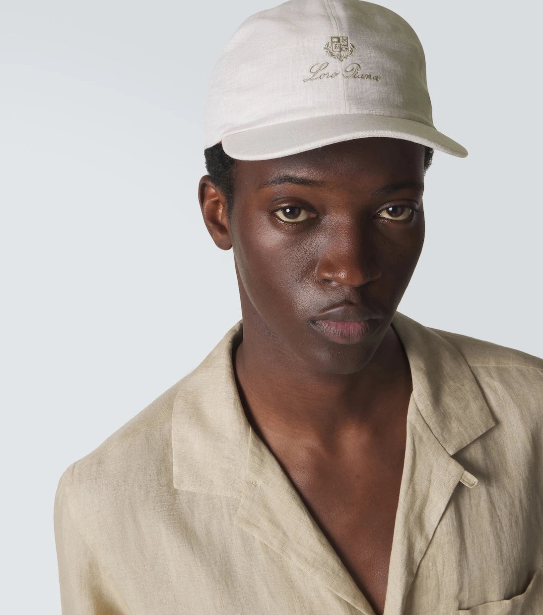 Loro Piana - Logo linen baseball cap