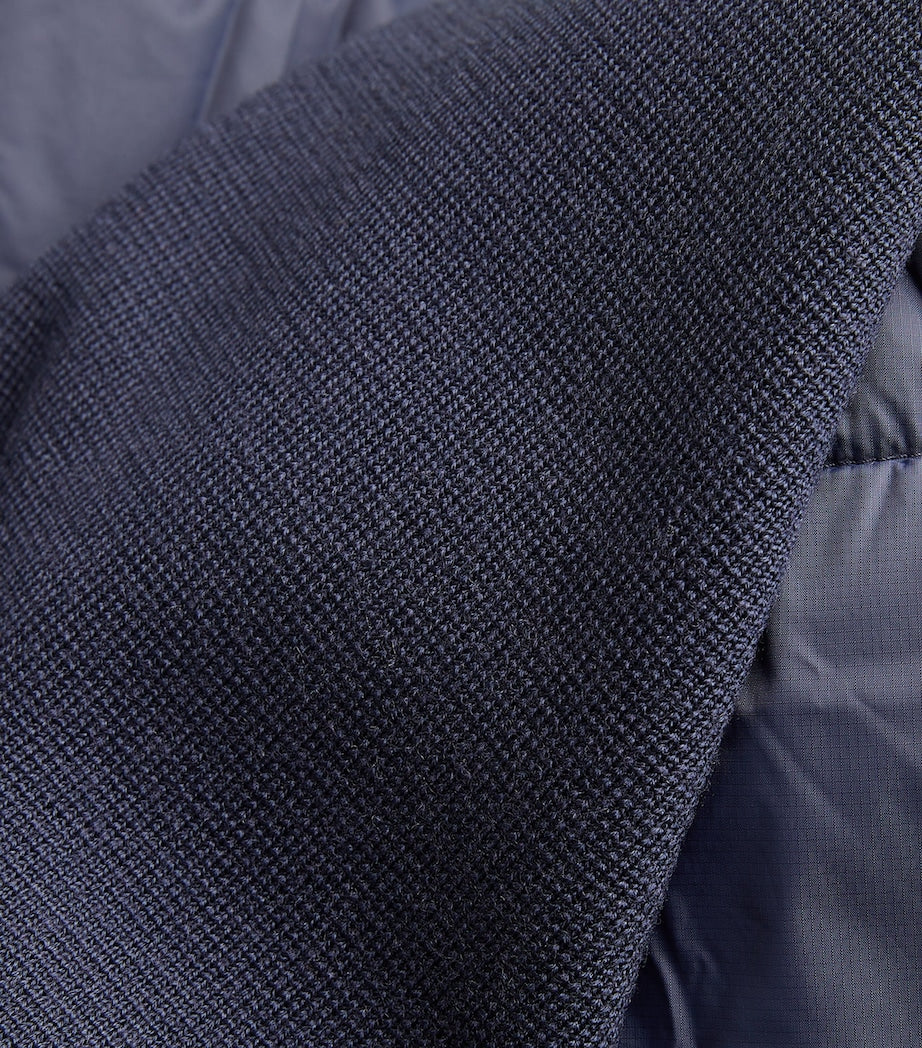 Ralph Lauren Purple Label Navy Quilted Knit Jacket