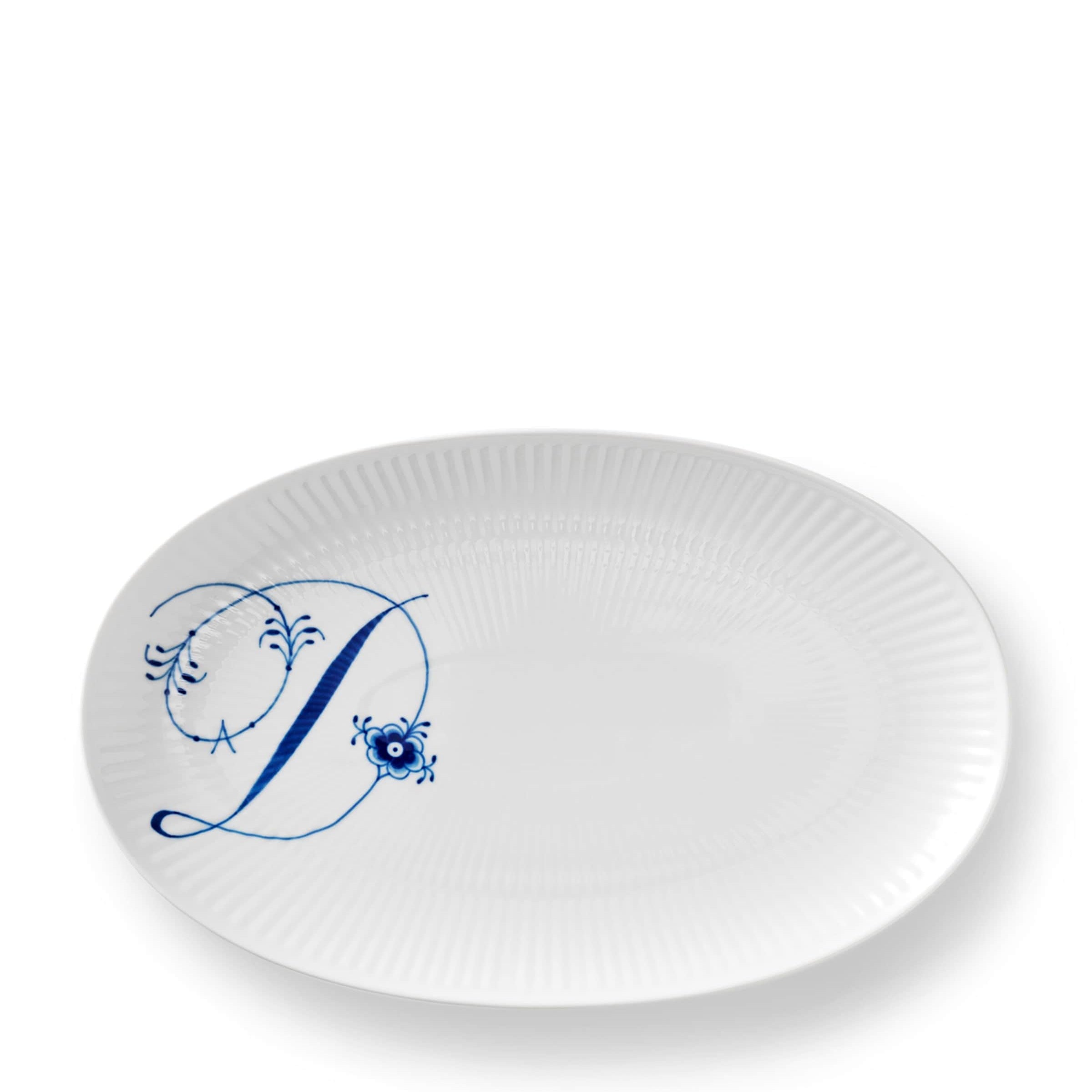 Royal Copenhagen Alphabet Coll Oval Plate (23.5cm)