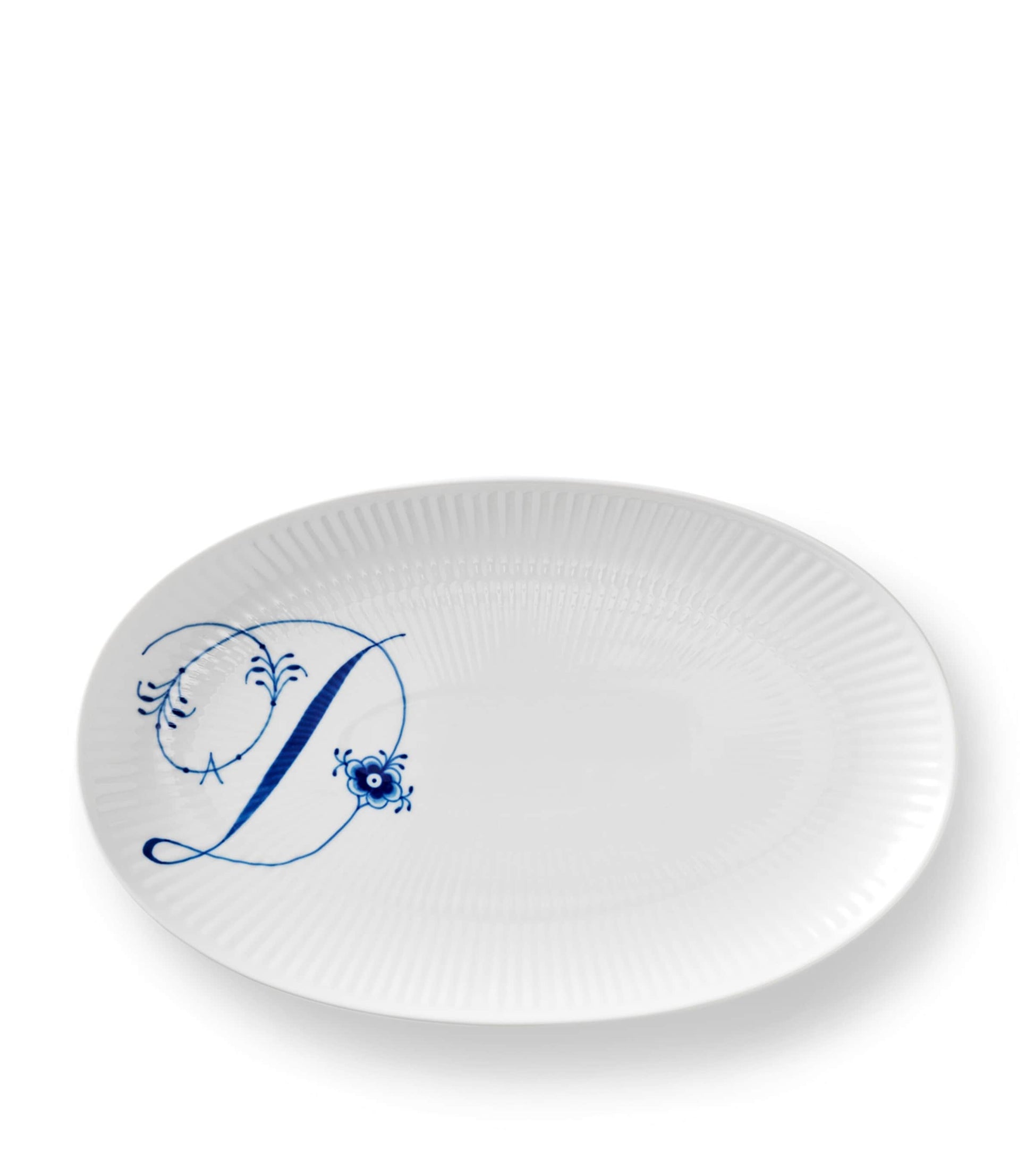 Royal Copenhagen Alphabet Coll Oval Plate (23.5cm)
