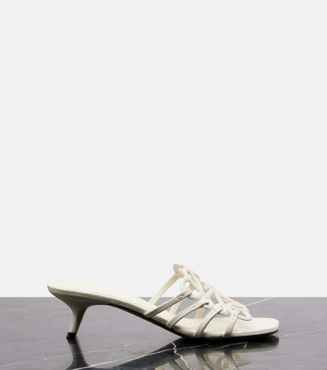 Loewe - Petal Anagram leather mules