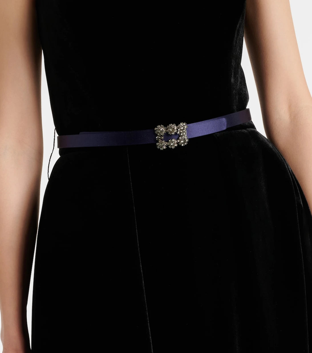 Roger Vivier - Efflorescence satin belt