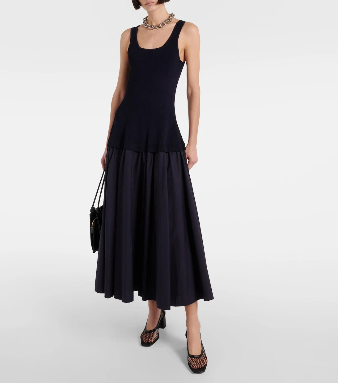 Simkhai - Silas ribbed-knit cotton-blend midi dress