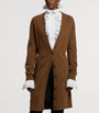 Brown Cashmere-Alpaca Long Cardigan