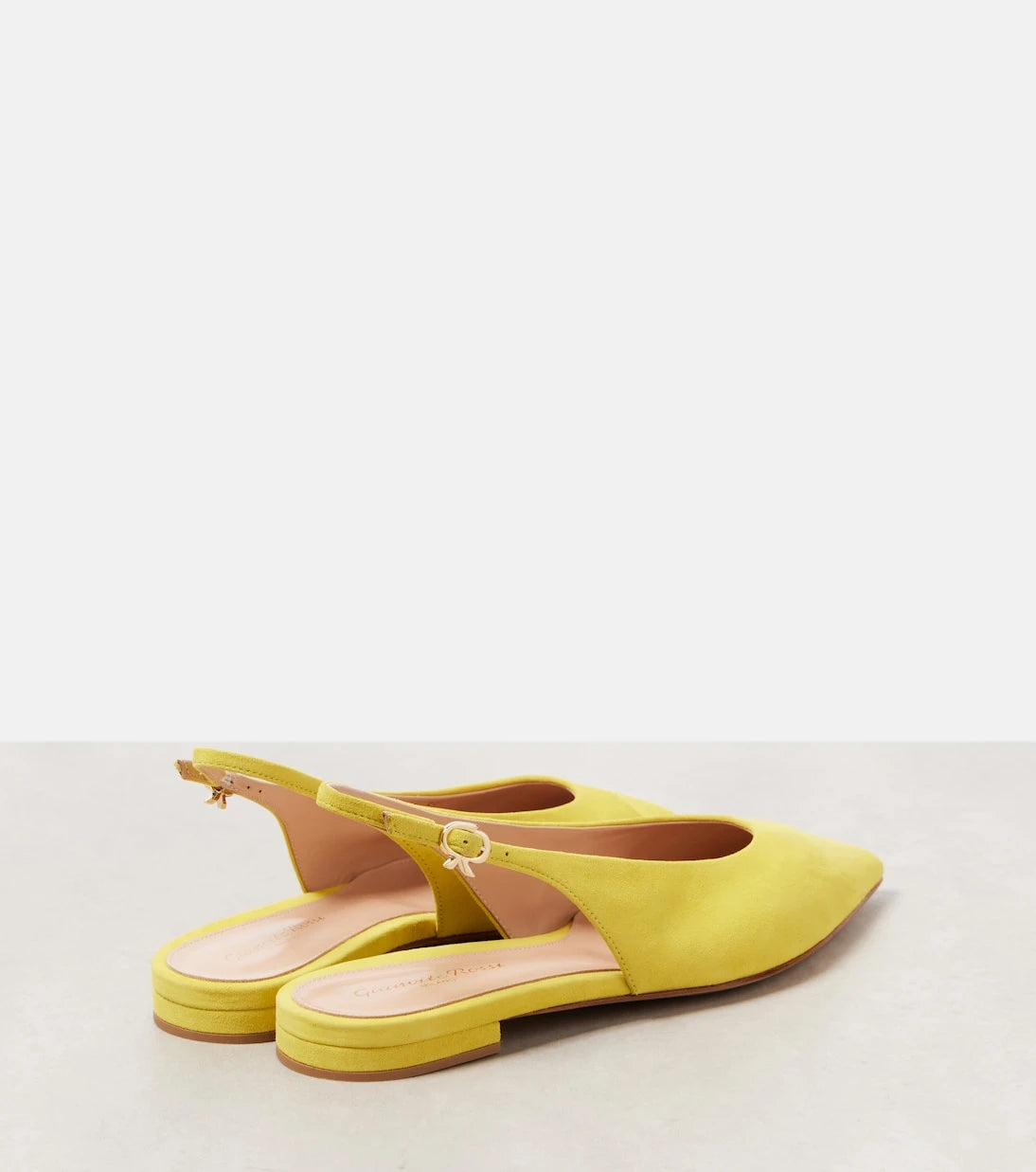 Gianvito Rossi - Suede slingback flats