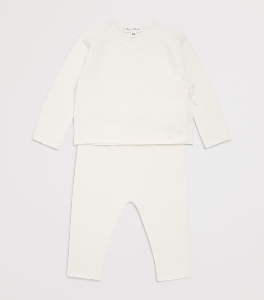 Cotton Wrap Cardigan and Leggings Set (1-24 Months)