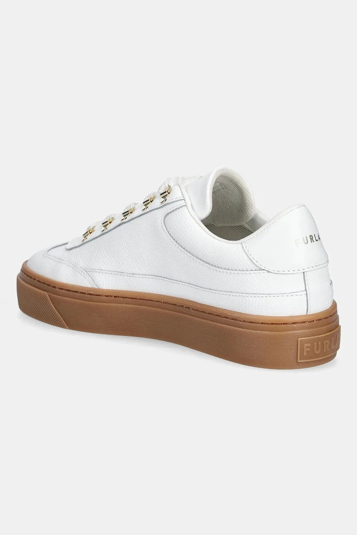Кожени маратонки Furla Enjoy Lace-Up Sneaker