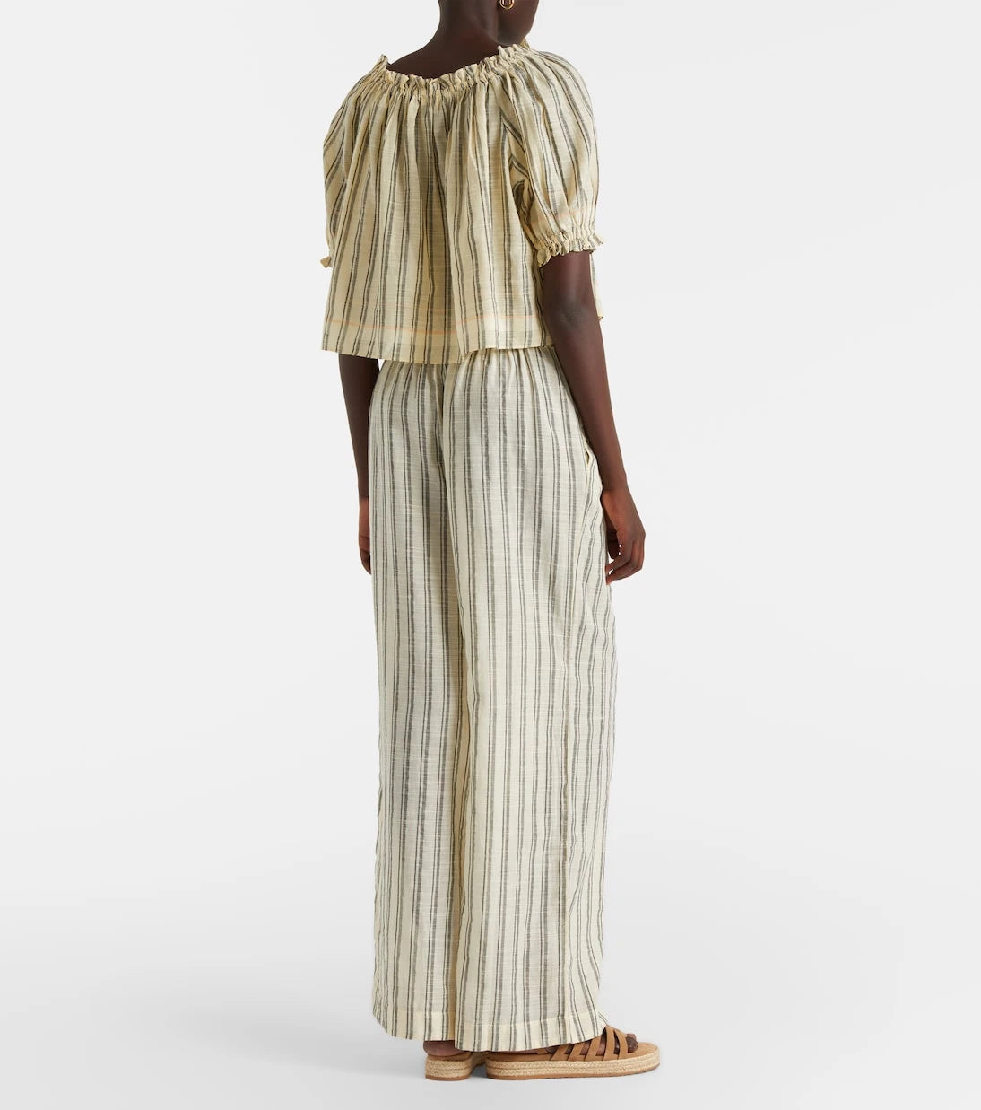 Ulla Johnson - Josephine striped cotton wide-leg pants