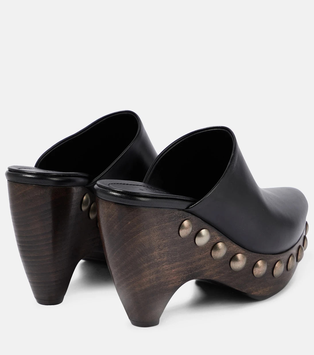 Alaïa - Le Sabot leather and wood pumps
