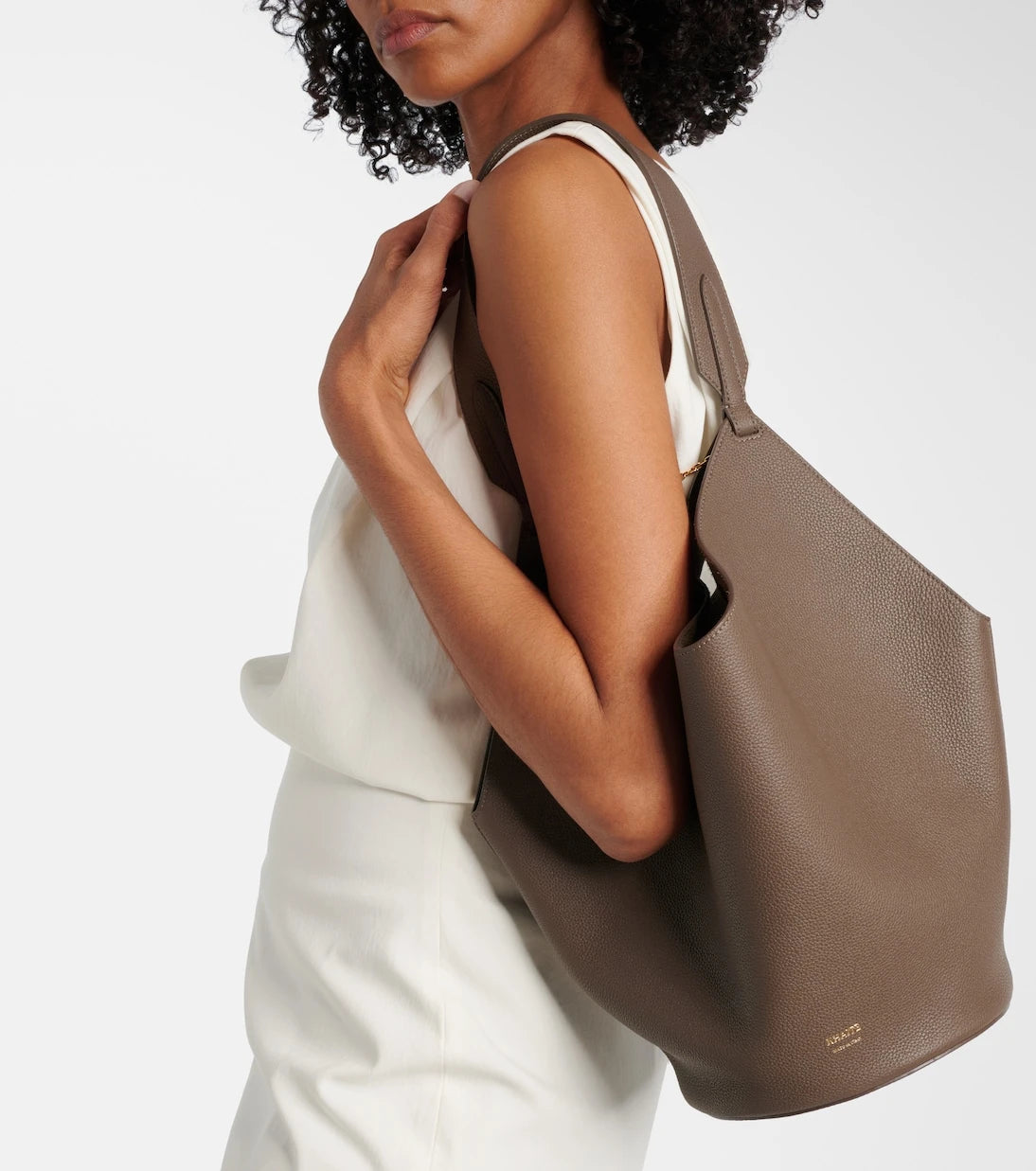 Khaite - Lotus Small leather tote bag