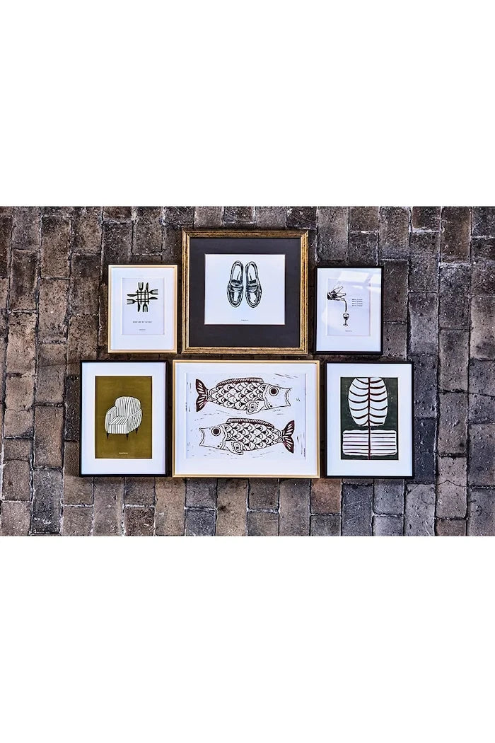Çerçeveli duvar dekorasyonu House Doctor HDShoe 40 x 40 cm