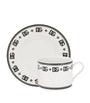 DG Logo Teacups and Saucers (Set of 2)