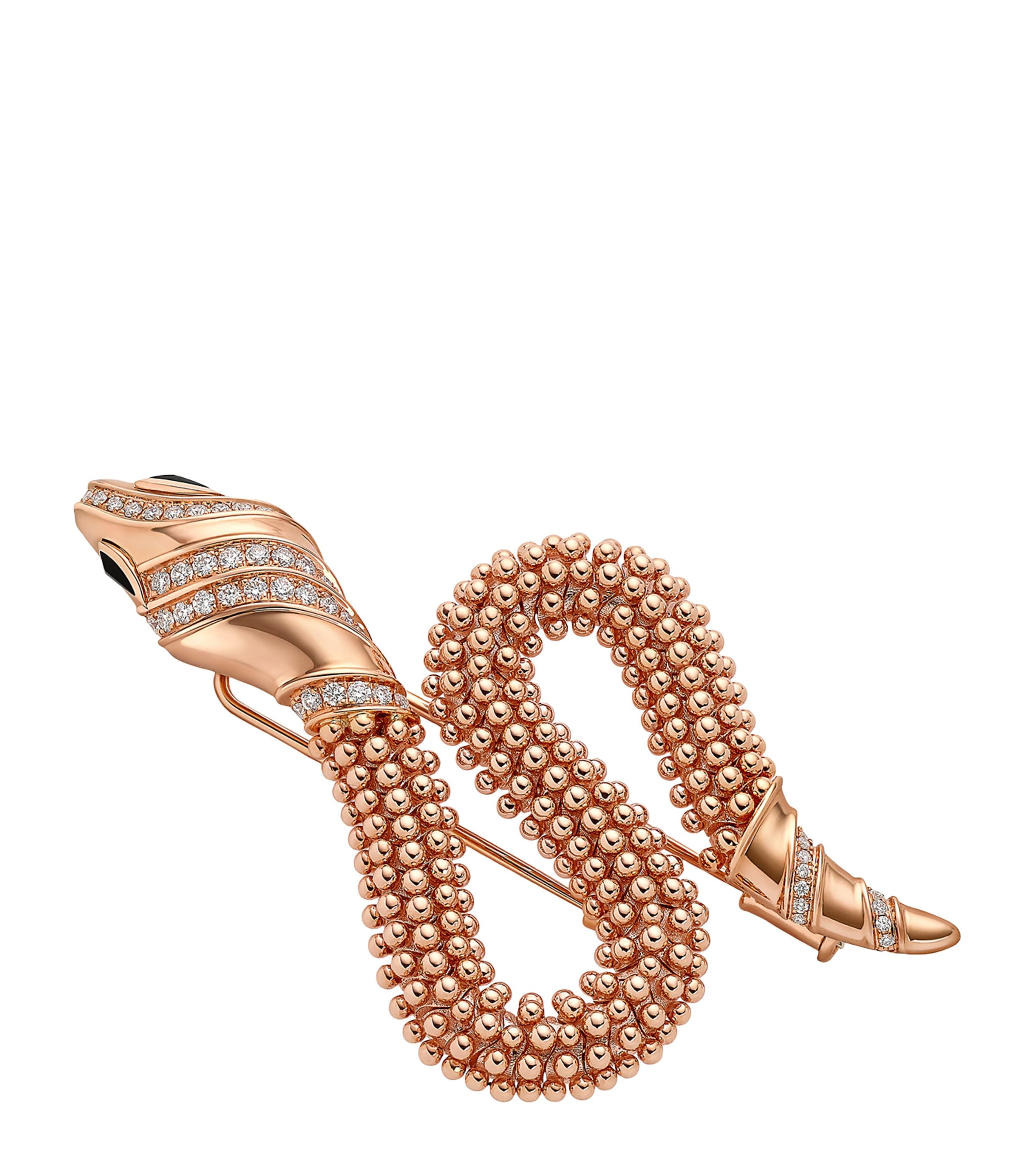 Rose Gold And Diamond Serpenti Brooch
