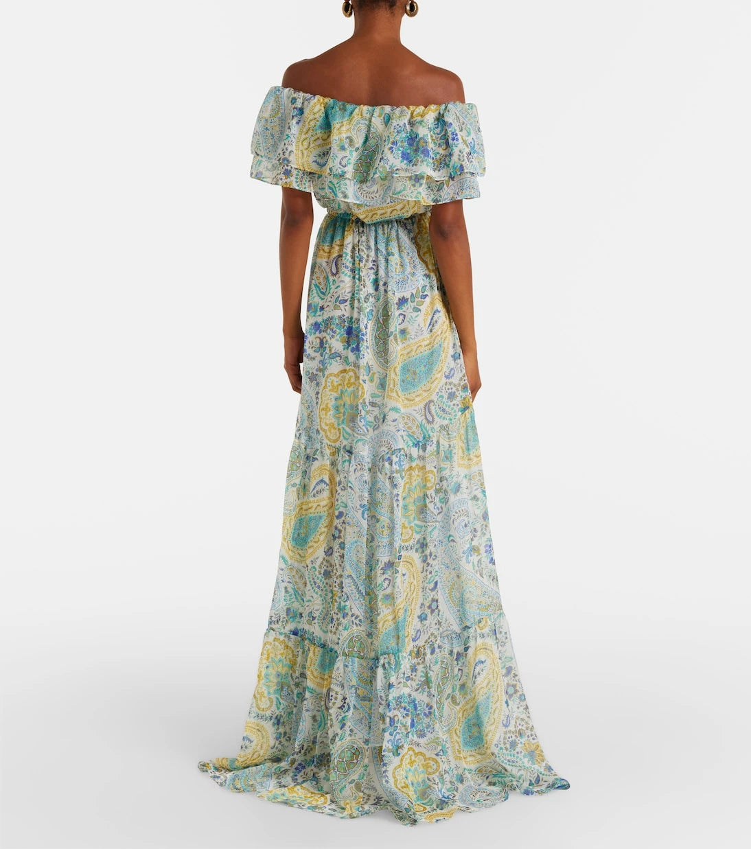 Etro - Paisley silk chiffon maxi dress