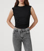 AllSaints Black Cotton-Modal West Tank