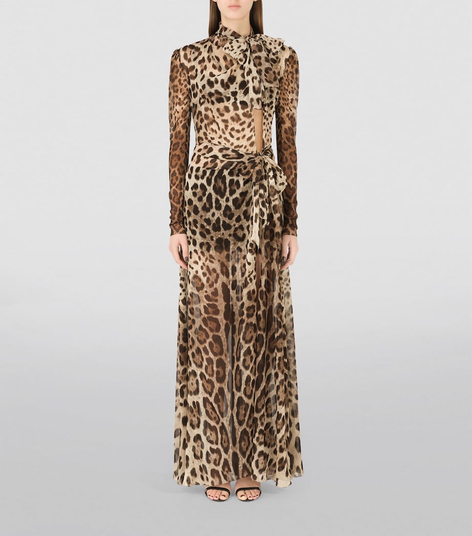 Dolce & Gabbana Multi Silk Maxi Dress