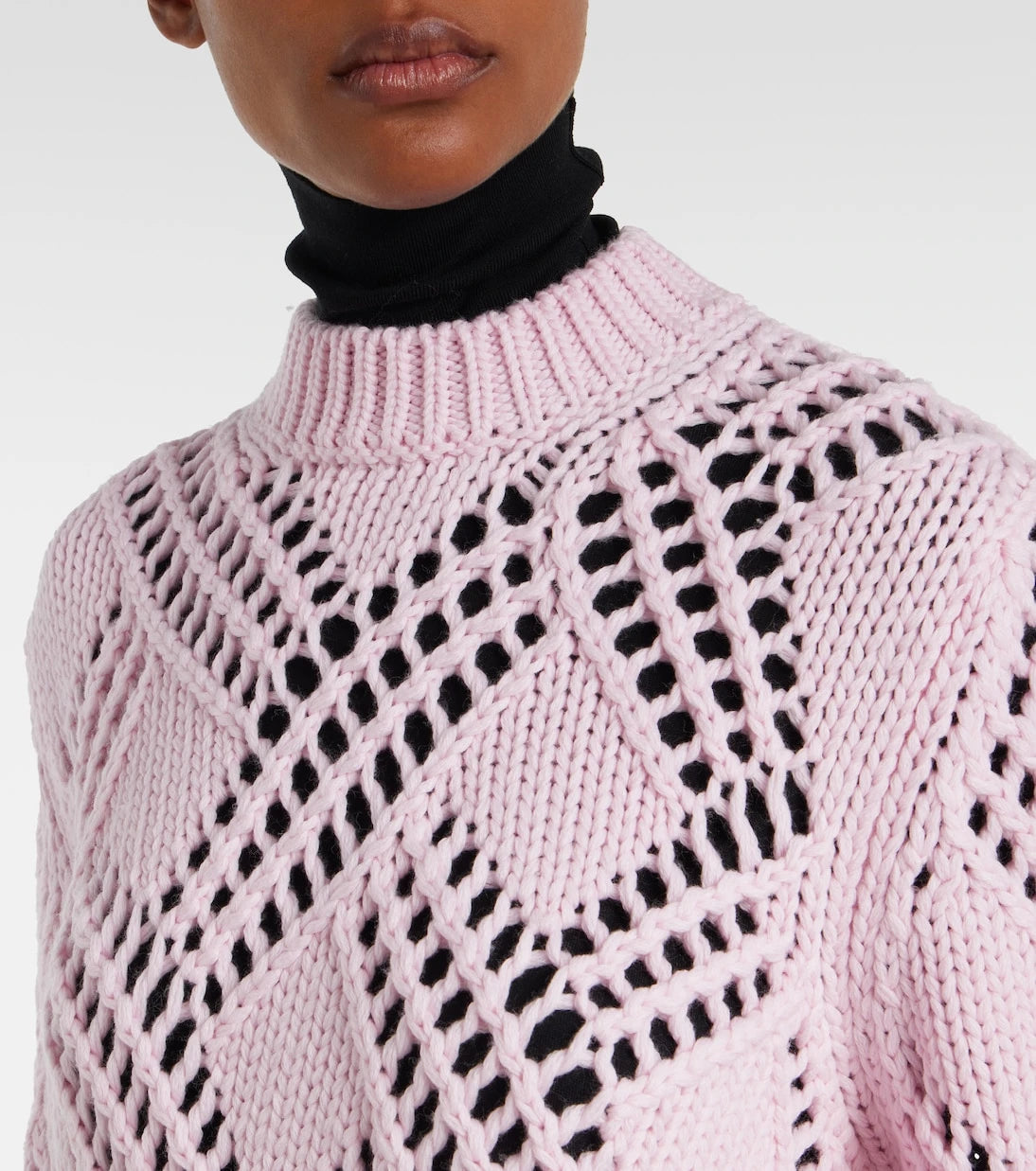 Jil Sander - Lace-trimmed virgin wool sweater