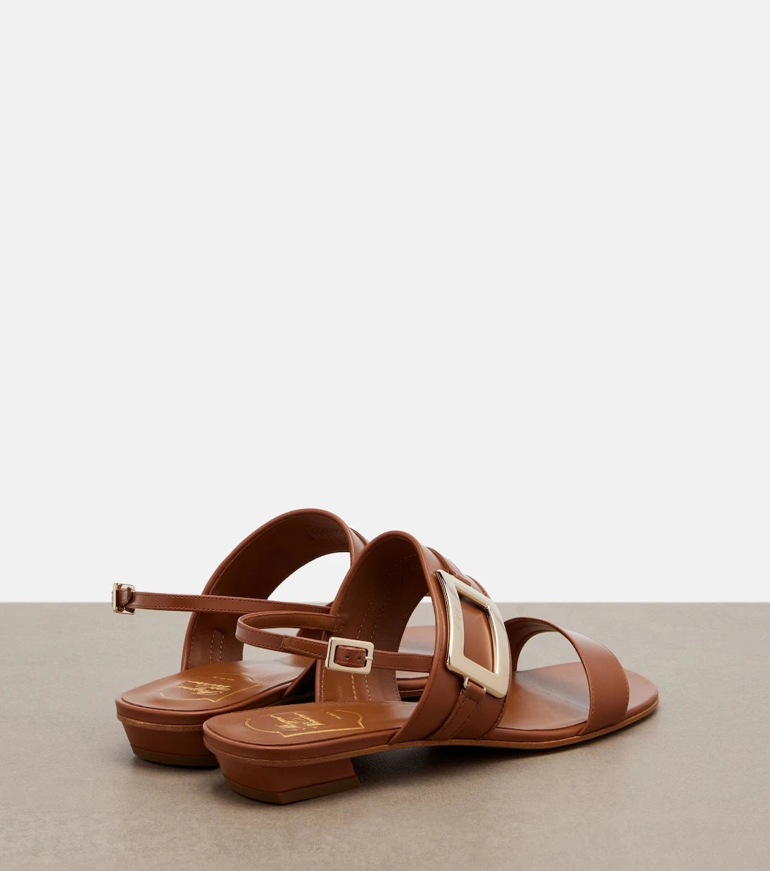 Roger Vivier - Belle Vivier leather slingback sandals