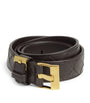 Bottega Veneta Brown Intrecciato Leather Watch Belt