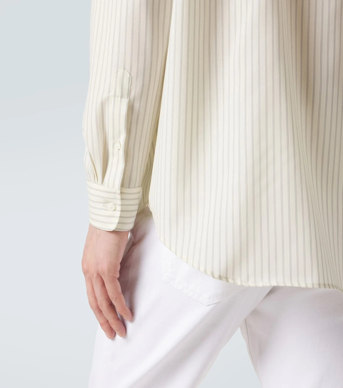 Auralee - Striped wool shirt