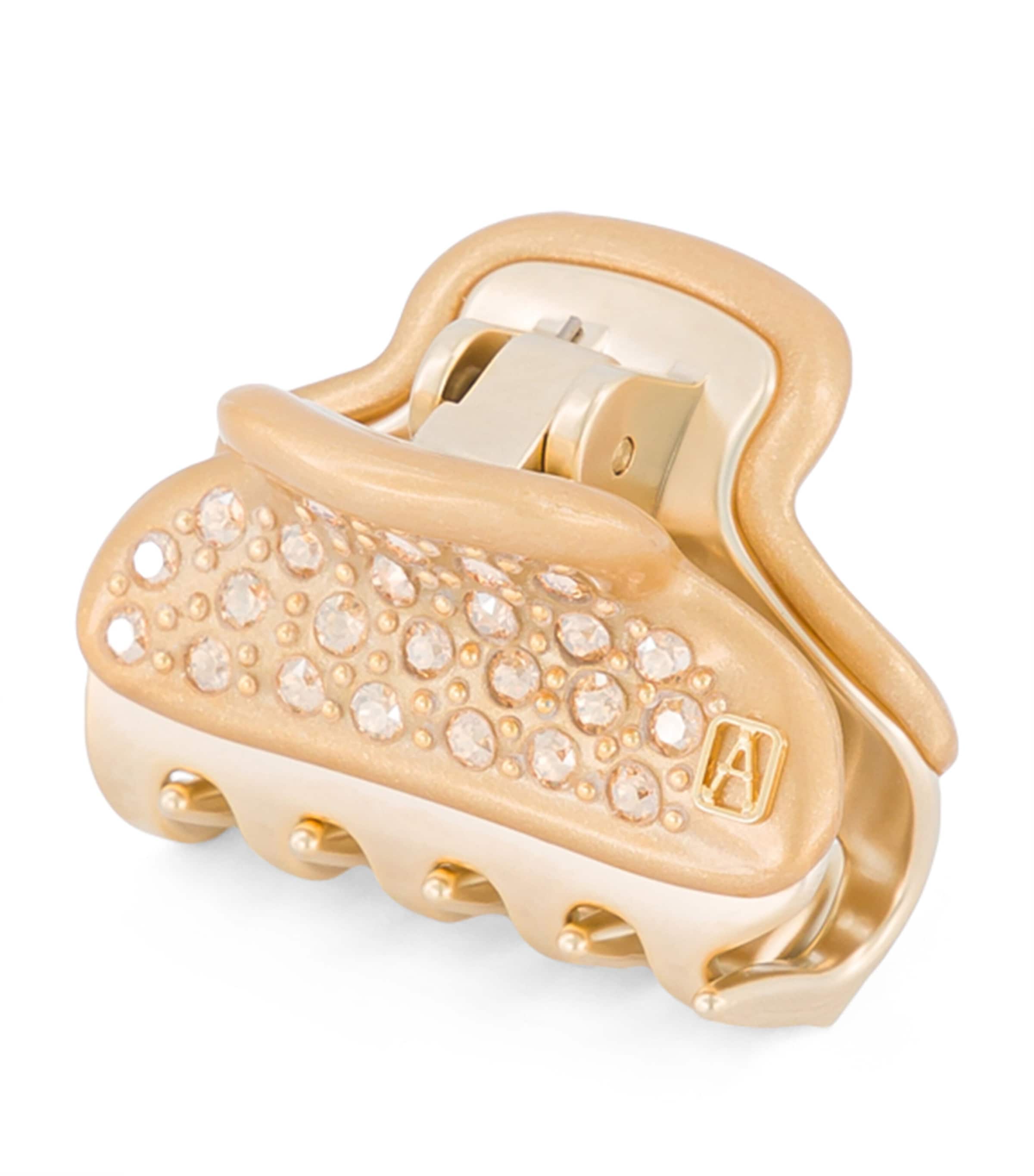 Alexandre de Paris Gold-Plated Crystal-Embellished Claw Hair Clip