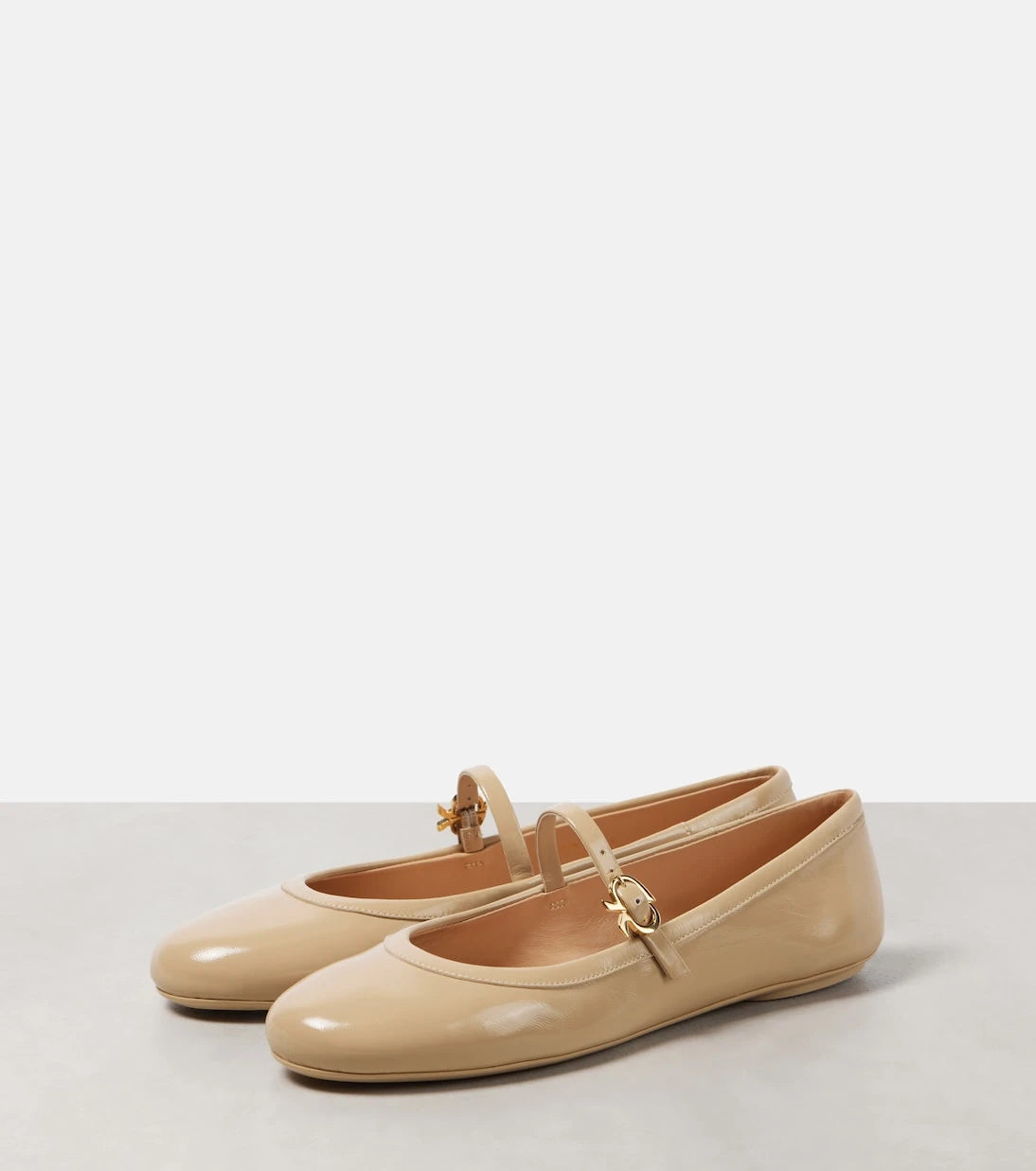 Gianvito Rossi - Carla patent leather Mary Jane flats