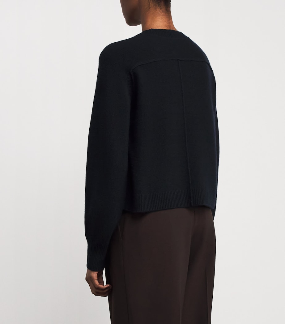 ME+EM Navy Cashmere Snood Sweater