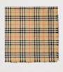 Burberry Beige Cashmere-Silk Check Scarf