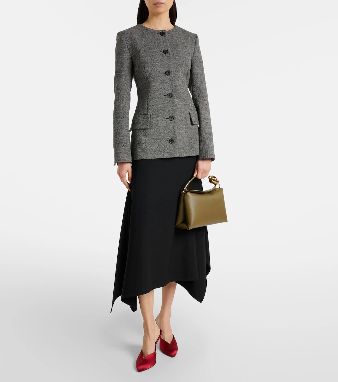 Erdem - Bloom Medium leather top-handle bag