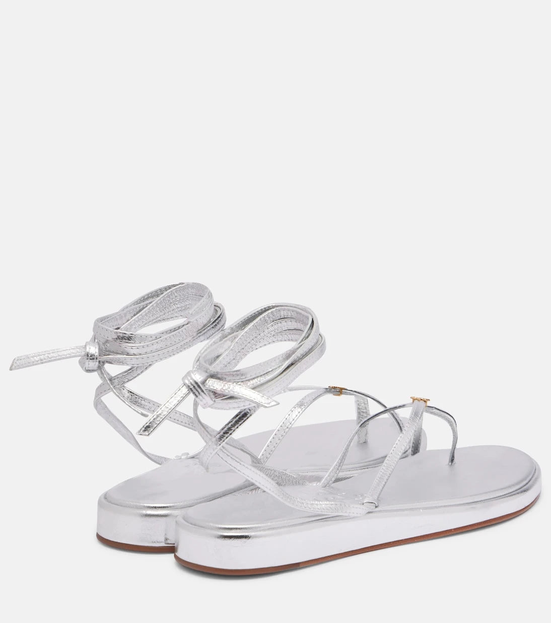 Tory Burch - Capri metallic leather thong sandals