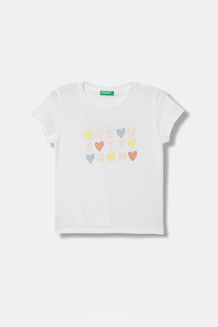 United Colors of Benetton çocuk pamuklu tişört