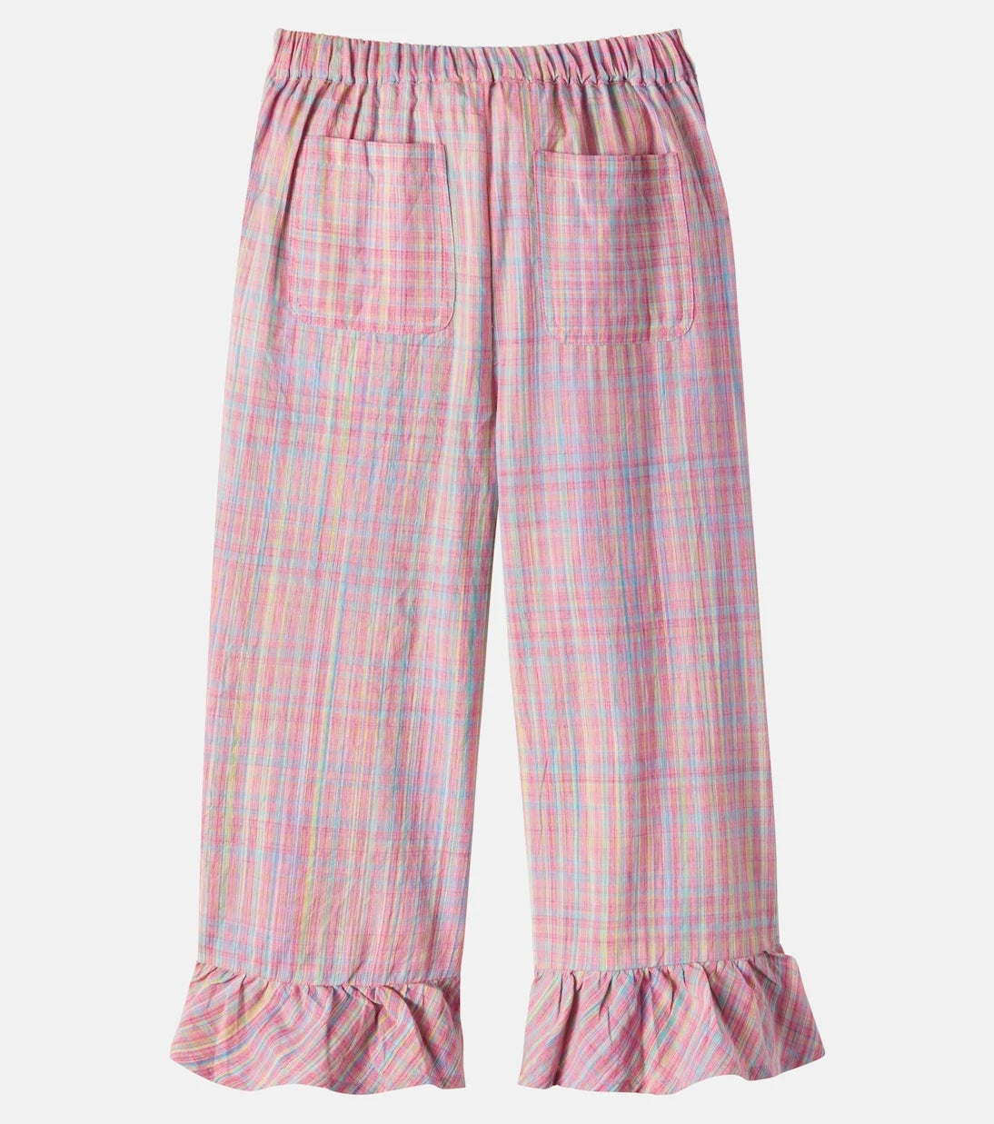 Louise Misha - Loukie checked ruffled cotton pants