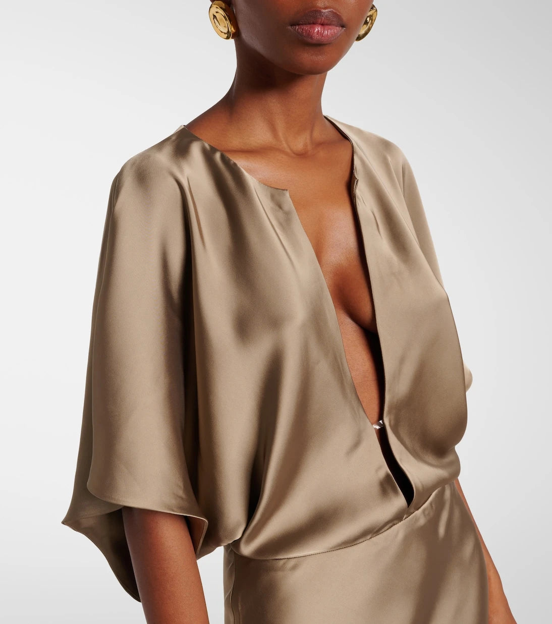 Norma Kamali - Obie satin gown