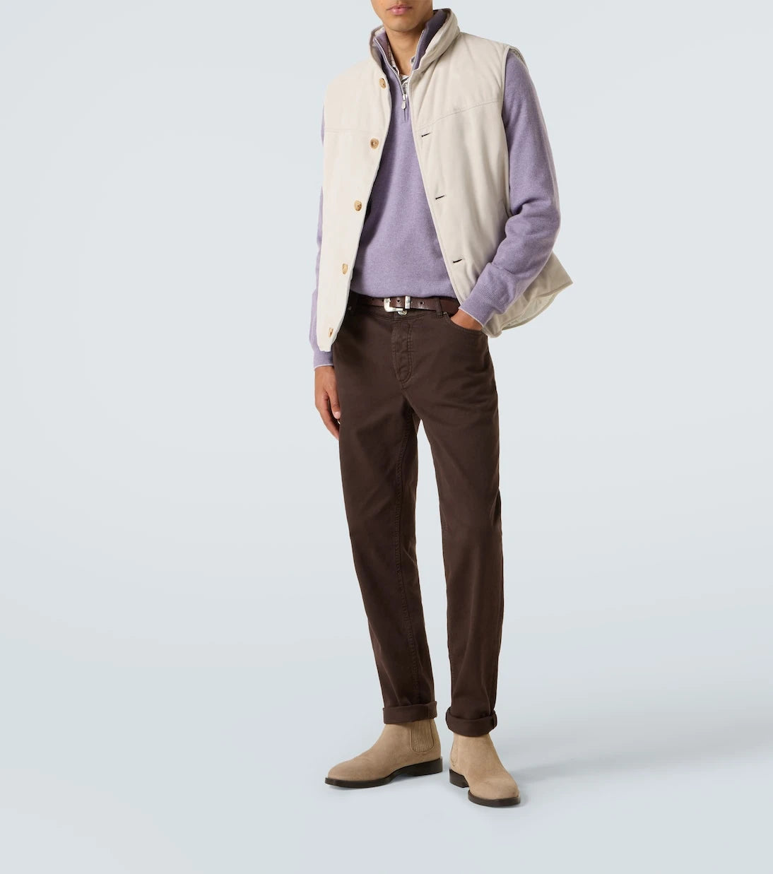Brunello Cucinelli - Suede down vest