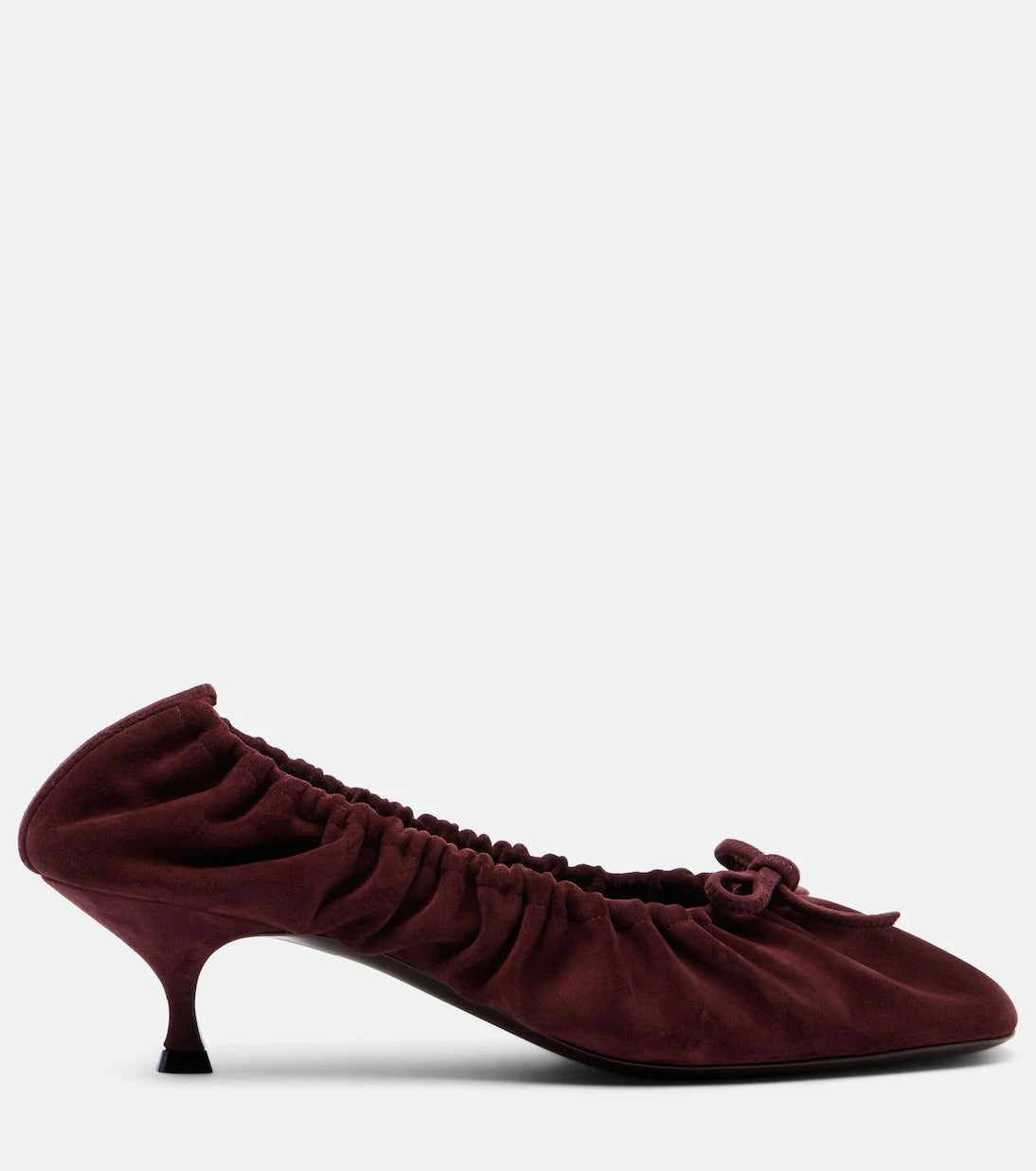 Herbert Levine - Gather Around ruched suede pumps