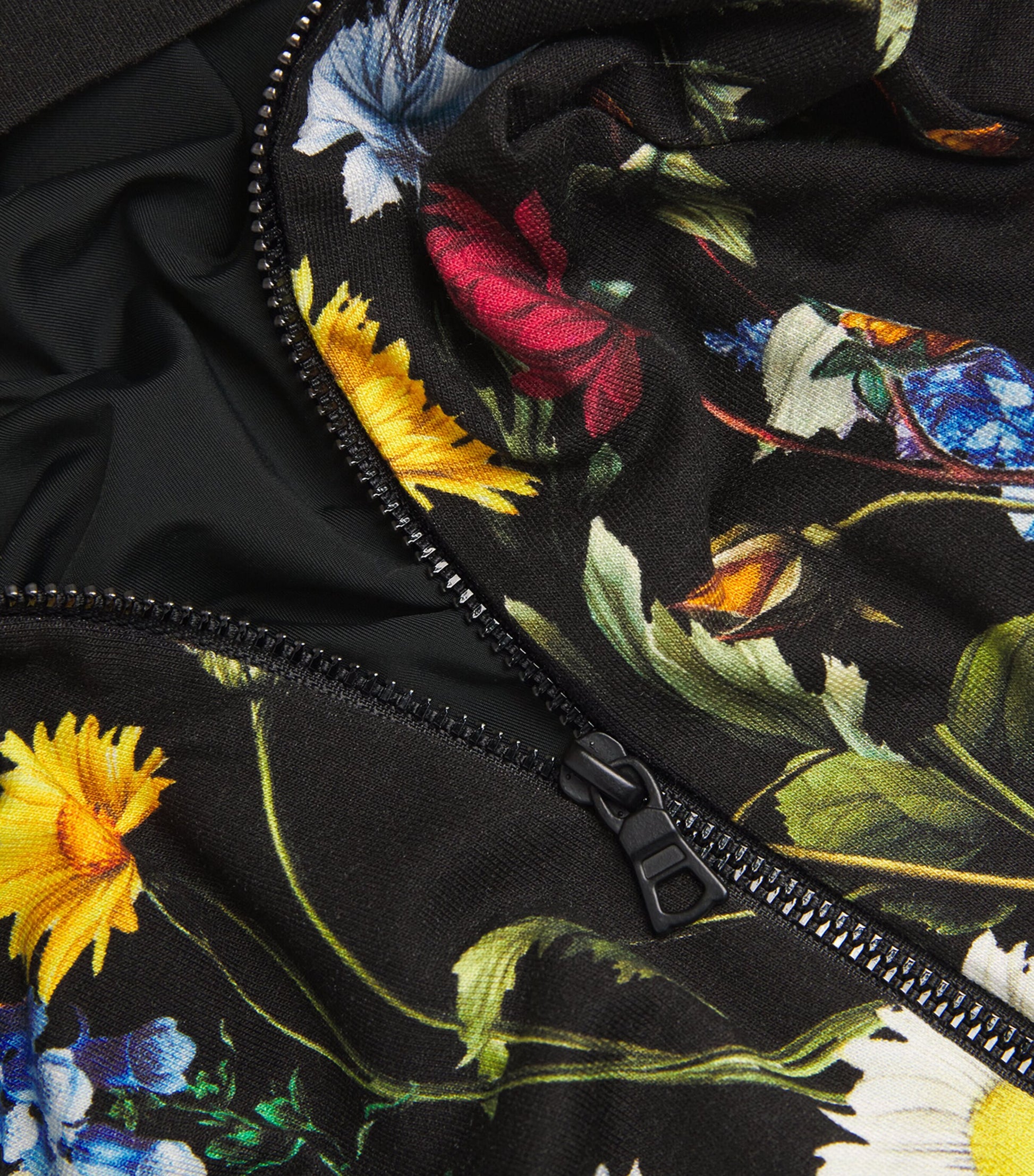 Alice+Olivia Black Floral Olea Bodysuit