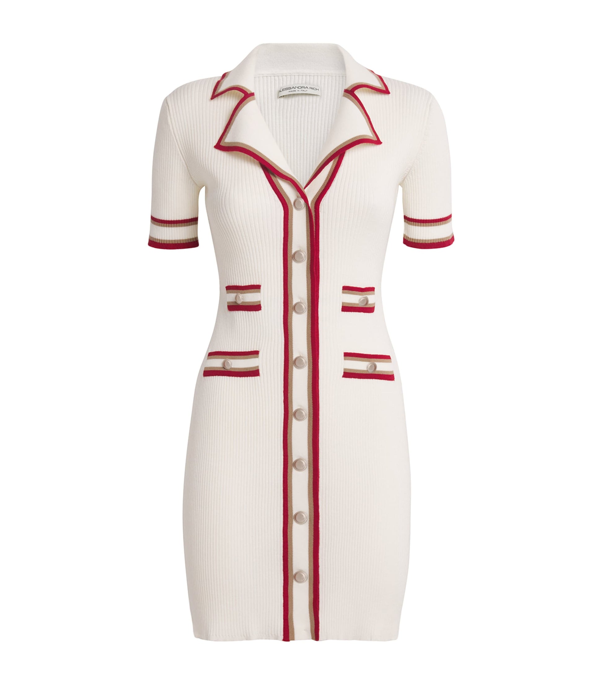 Virgin Wool Mini Shirt Dress