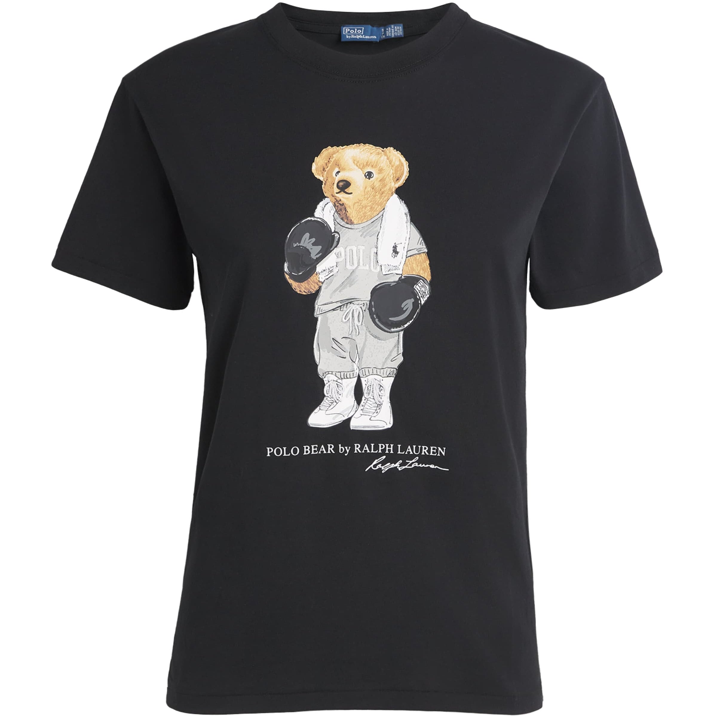 Polo Ralph Lauren Black Cotton Polo Bear T-Shirt