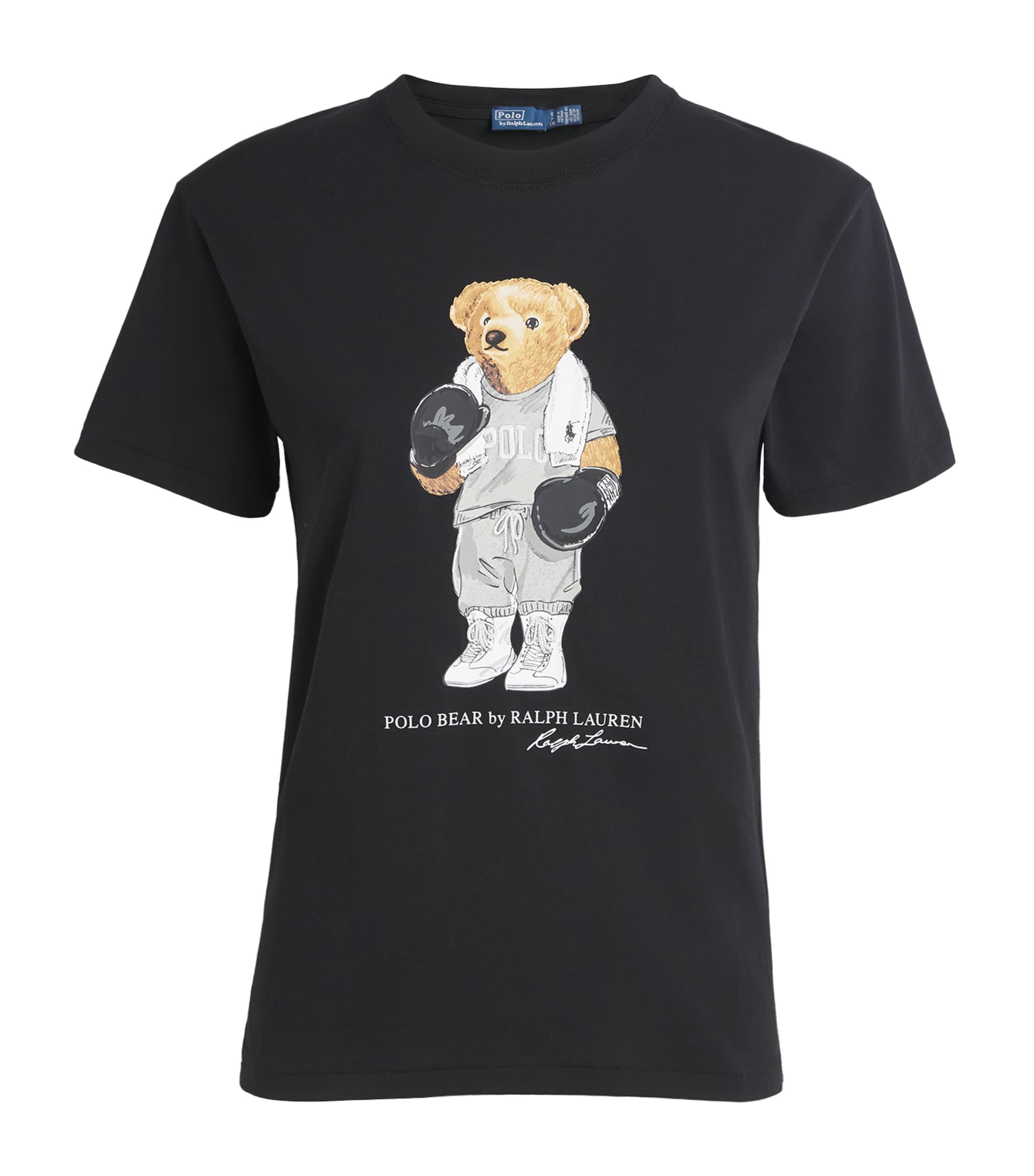 Polo Ralph Lauren Black Cotton Polo Bear T-Shirt