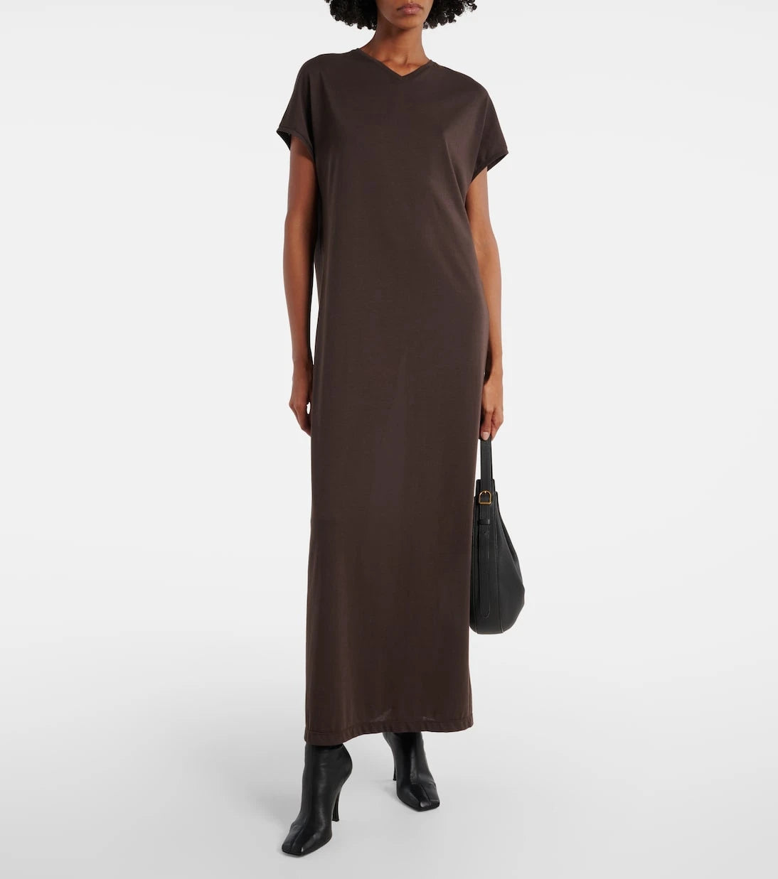 Khaite - Verda cotton-blend jersey maxi dress